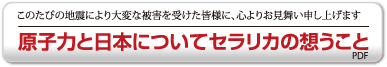 原子力と日本についてセラリカの想うこと